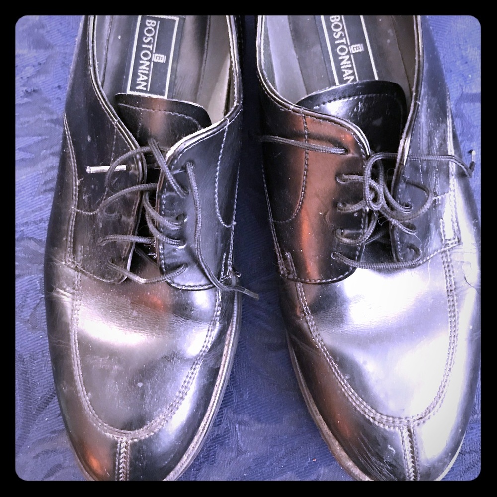 Bostonian Classic Black Split-toe Derby’s sz 7